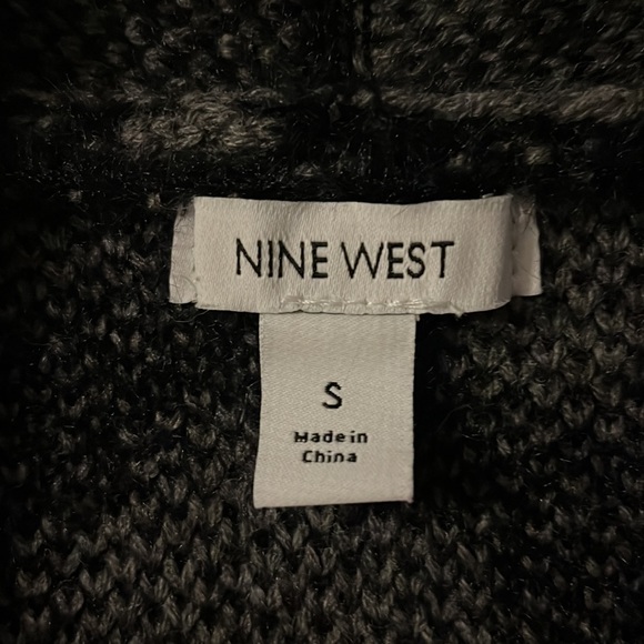 Nine West, Women's long cardigan, size small, leopard print , gray, black - Picture 3 of 7